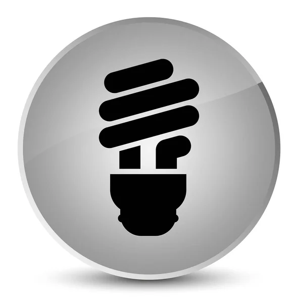 Bulb icon elegant white round button — Stock Photo, Image