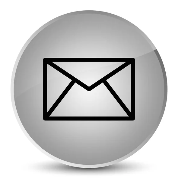 Icône email élégant bouton rond blanc — Photo