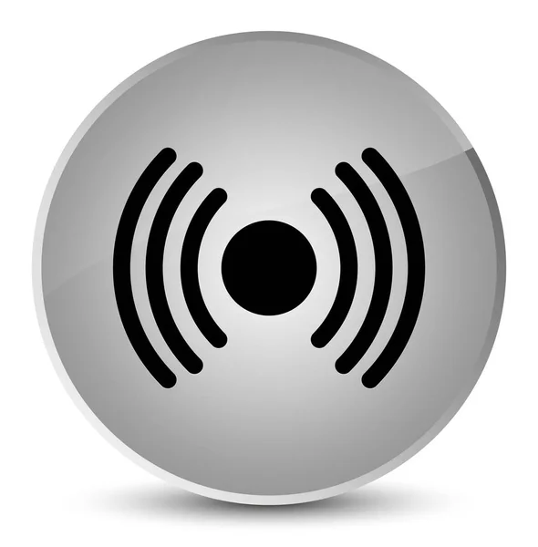 Network signal icon elegant white round button — Stock Photo, Image