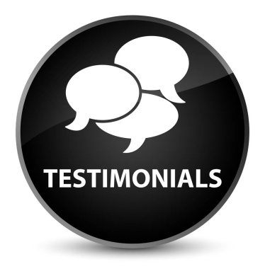 Görüşler (yorum simgesi) zarif siyah yuvarlak düğmesi