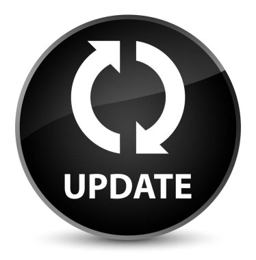 Zarif siyah yuvarlak düğmesini güncelleştir