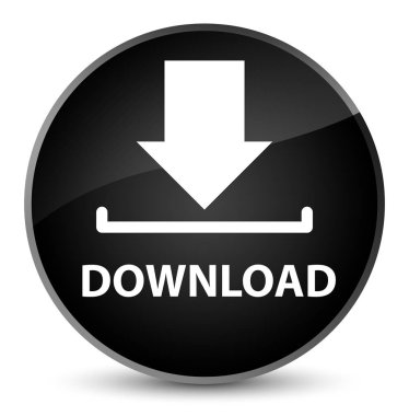 Zarif siyah yuvarlak düğmesini indir