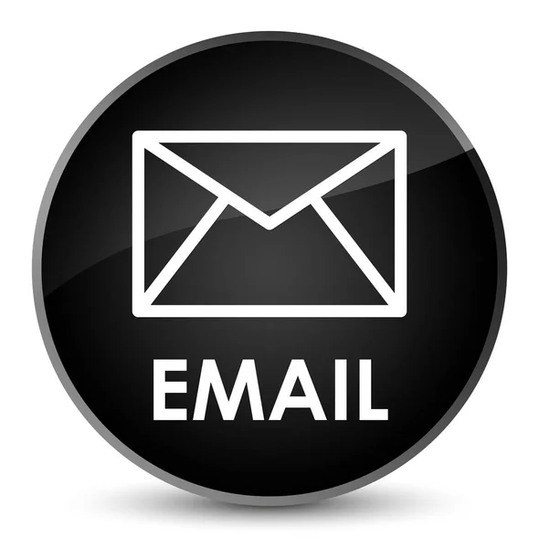 Email elegante pulsante rotondo nero — Foto Stock