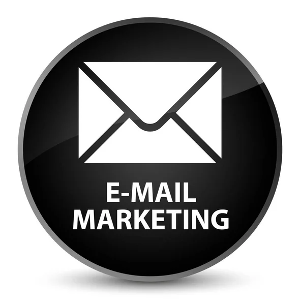 E-mail marketing elegante botão redondo preto — Fotografia de Stock