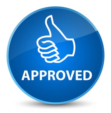 (Simge Yaşasın) zarif mavi yuvarlak düğmesi onaylı