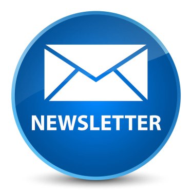 Bülten zarif mavi yuvarlak düğmesi