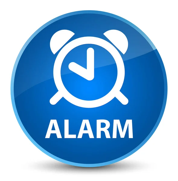 Alarm elegancki niebieski okrągły przycisk — Zdjęcie stockowe