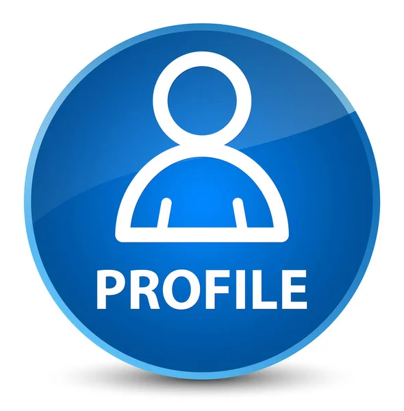 Profilo (icona utente) elegante pulsante rotondo blu — Foto Stock