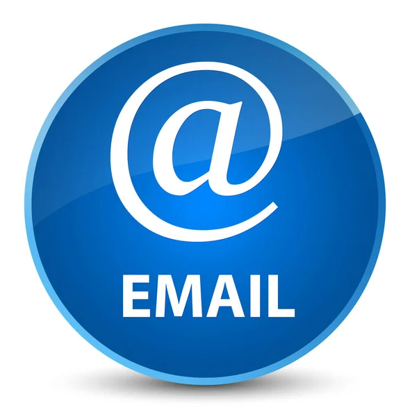 E-Mail (Adresssymbol) eleganter blauer runder Knopf — Stockfoto