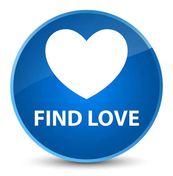 Find love elegant blue round button