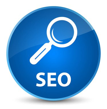 SEO zarif mavi yuvarlak düğmesi