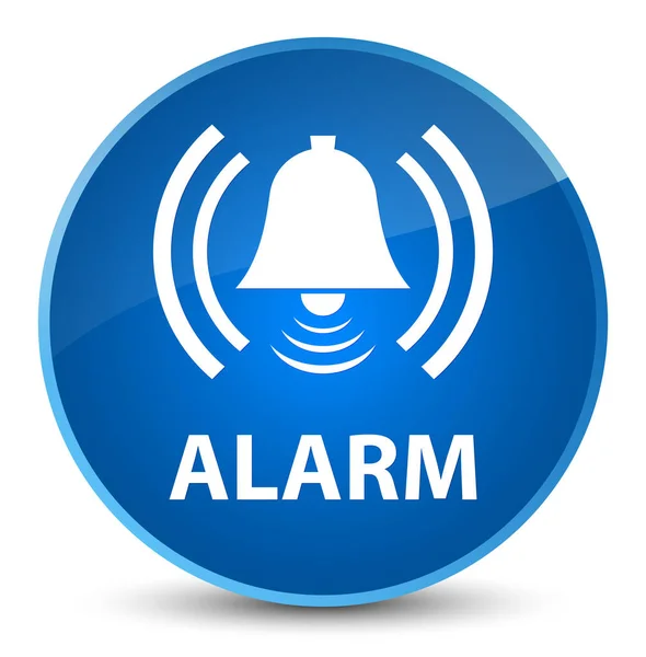 Alarme (icône cloche) élégant bouton rond bleu — Photo