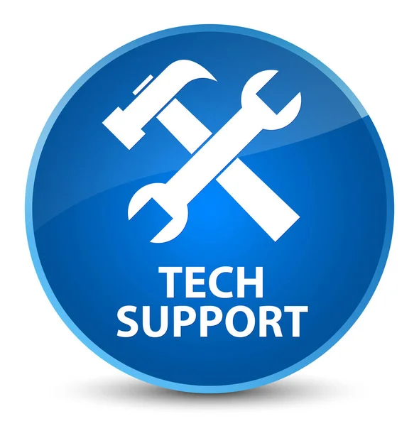 Support technique (icône des outils) élégant bouton rond bleu — Photo