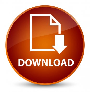 (Belge simgesi) zarif kahverengi yuvarlak düğmesini indir