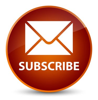 (E-posta simgesi) zarif kahverengi yuvarlak düğmesini abone