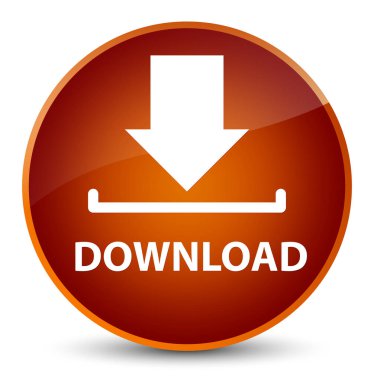 Zarif kahverengi yuvarlak düğmesini indir