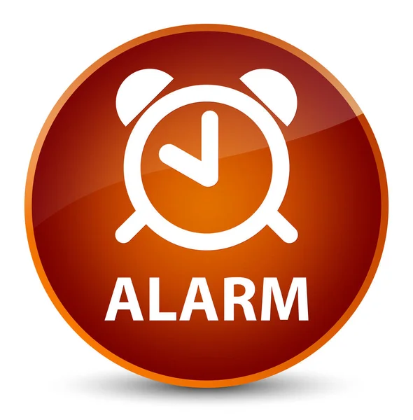 Alarm elegante braune runde Taste — Stockfoto