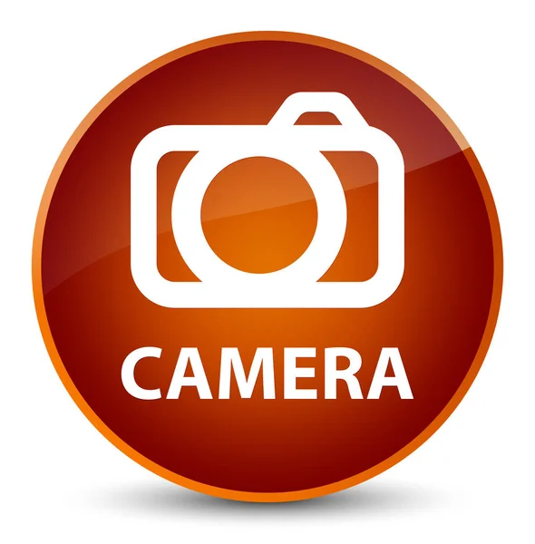 Camera elegant brown round button — Stock Photo, Image