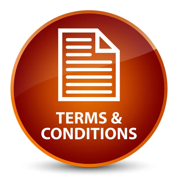 Terms and conditions (page icon) elegant brown round button
