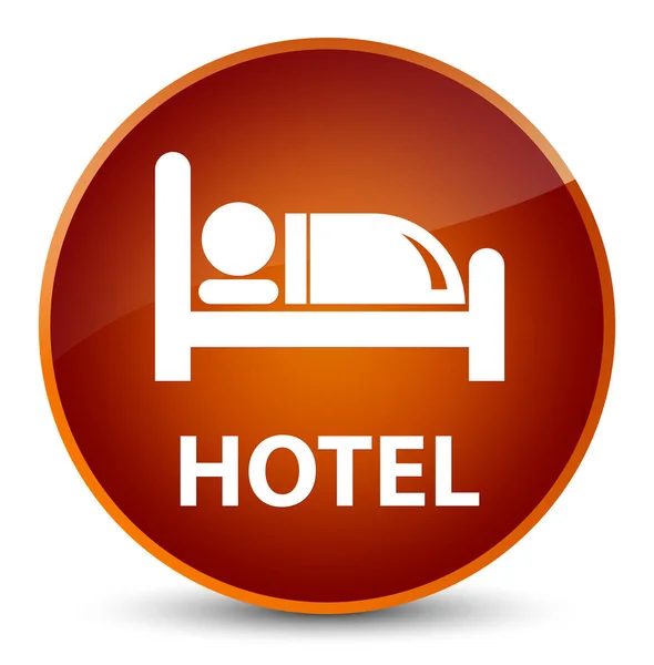 Hotel elegante pulsante rotondo marrone — Foto Stock