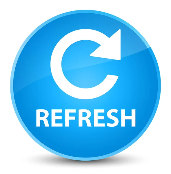 Refresh (rotate arrow icon) elegant cyan blue round button