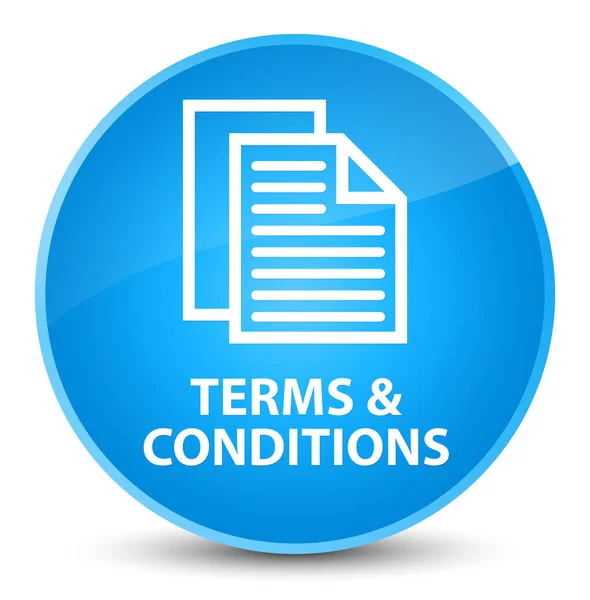 Terms and conditions (pages icon) elegant cyan blue round button