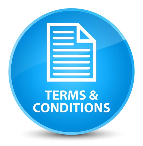 Terms and conditions (page icon) elegant cyan blue round button