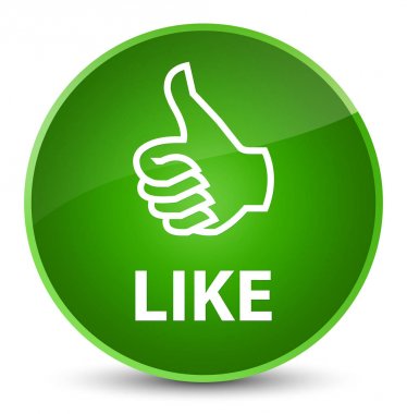 Düğme gibi zarif yeşil yuvarlak