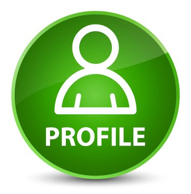 Profil (üye simgesi) zarif yeşil yuvarlak düğmesi