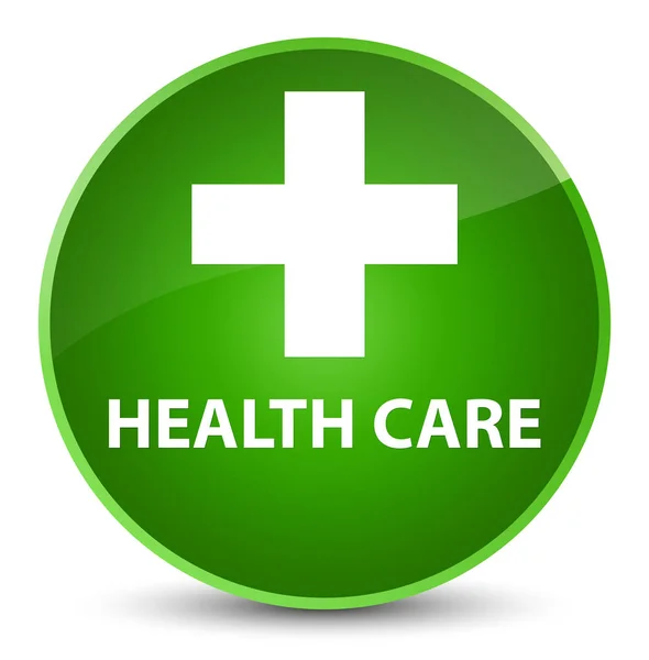 Health care (plus sign) elegant green round button