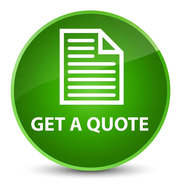 Get a quote (page icon) elegant green round button