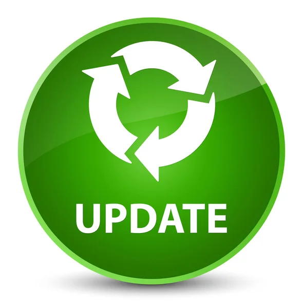 Actualizar (icono de actualización) botón redondo verde elegante — Foto de Stock