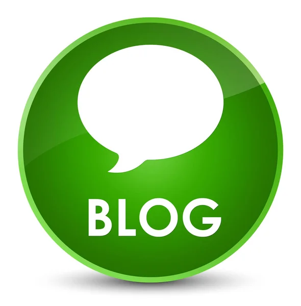 Blog (conversation icon) elegant green round button