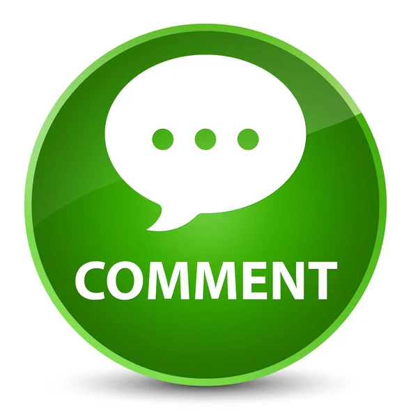 Comment (conversation icon) elegant green round button