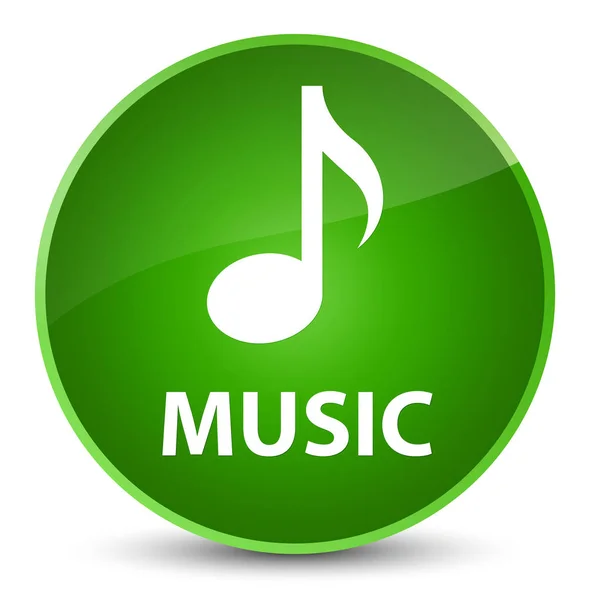 Music elegant green round button — Stock Photo, Image