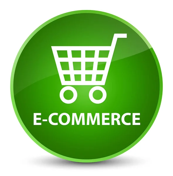 E-commerce elegante botão redondo verde — Fotografia de Stock