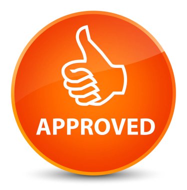 (Simge Yaşasın) zarif turuncu yuvarlak düğmesi onaylı