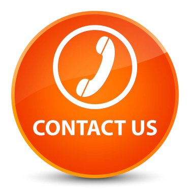 Bize ulaşın (telefon simgesi) zarif turuncu yuvarlak düğmesi