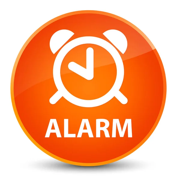 Alarm elegant orange round button — Stock Photo, Image