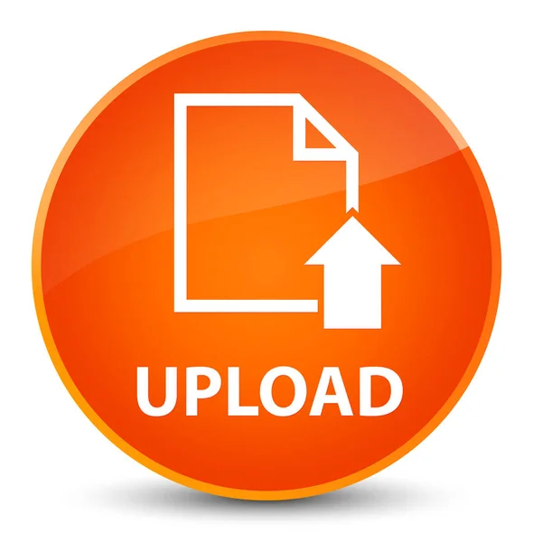 Upload (document icon) elegant orange round button