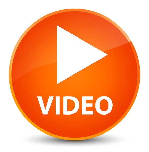 Video eleganta orange runda knappen — Stockfoto