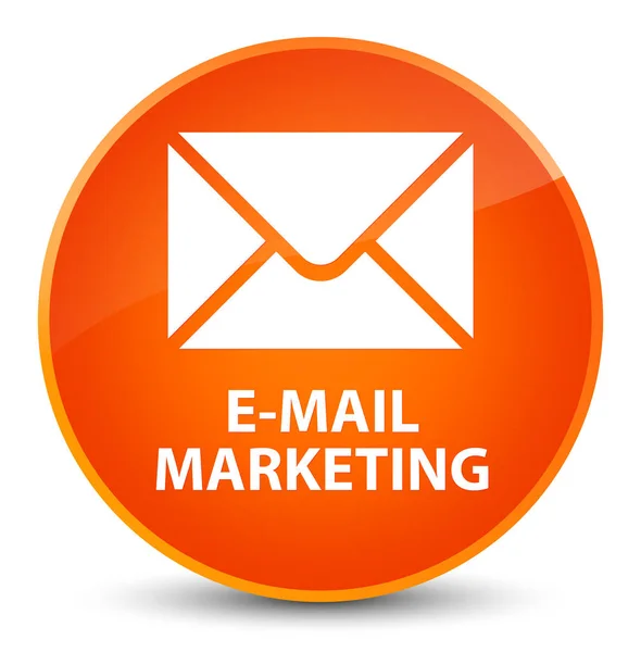 E-Mail Marketing elegante orange runde Taste — Stockfoto