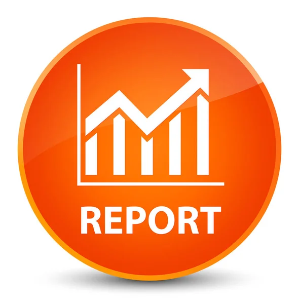 Report (statistics icon) elegant orange round button — Stock Photo, Image