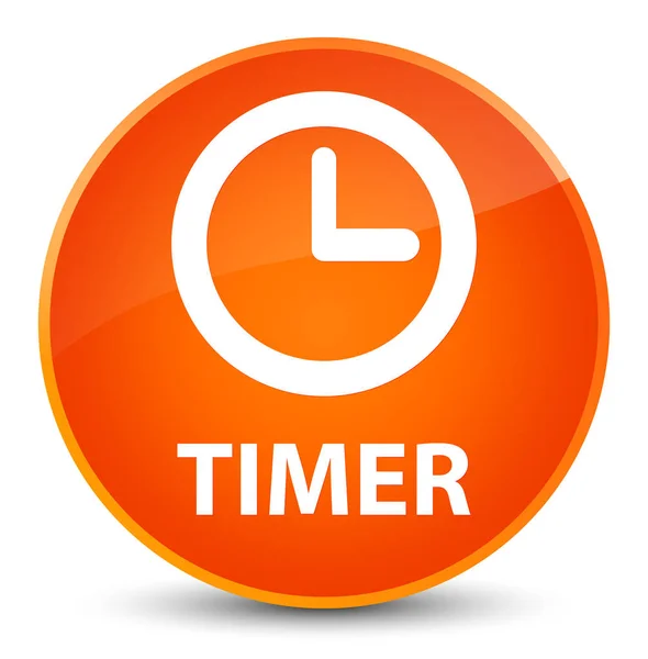 Timer elegant orange round button — Stock Photo, Image