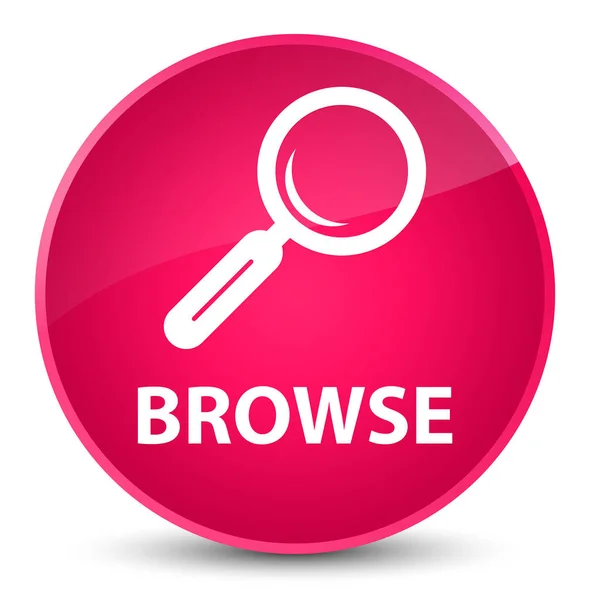 Browse elegant pink round button — Stock Photo, Image