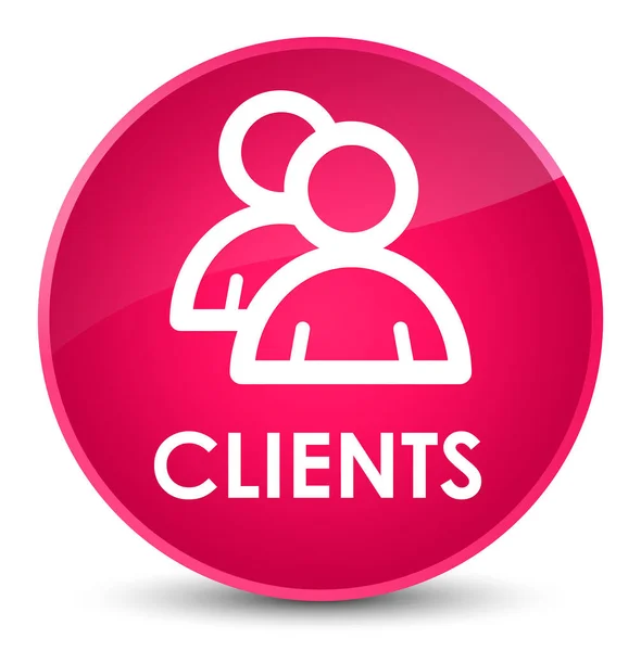 Clients (group icon) elegant pink round button