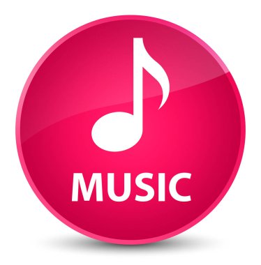 Müzik zarif pembe yuvarlak düğmesi