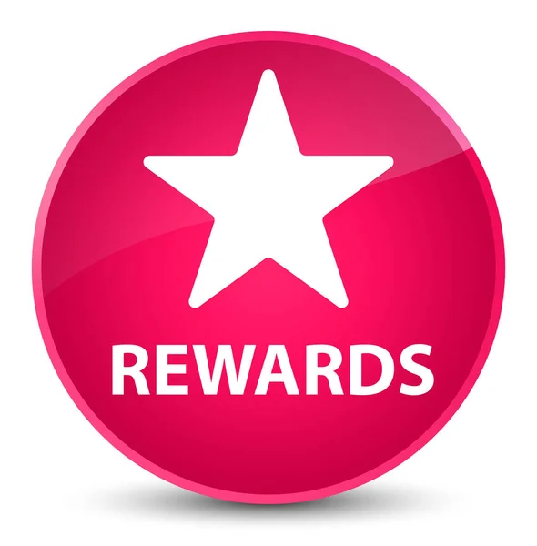 報酬 (星のアイコン) エレガントなピンクの丸いボタン — ストック写真