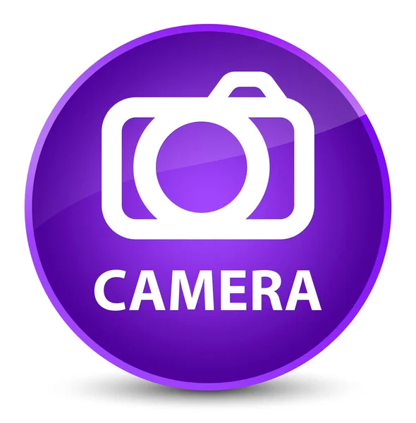 カメラ優雅な紫色の丸いボタン — ストック写真
