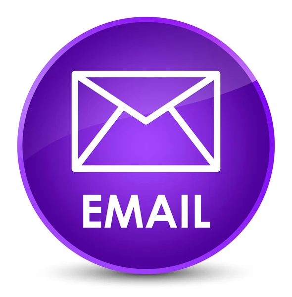 Email elegante botón redondo morado — Foto de Stock
